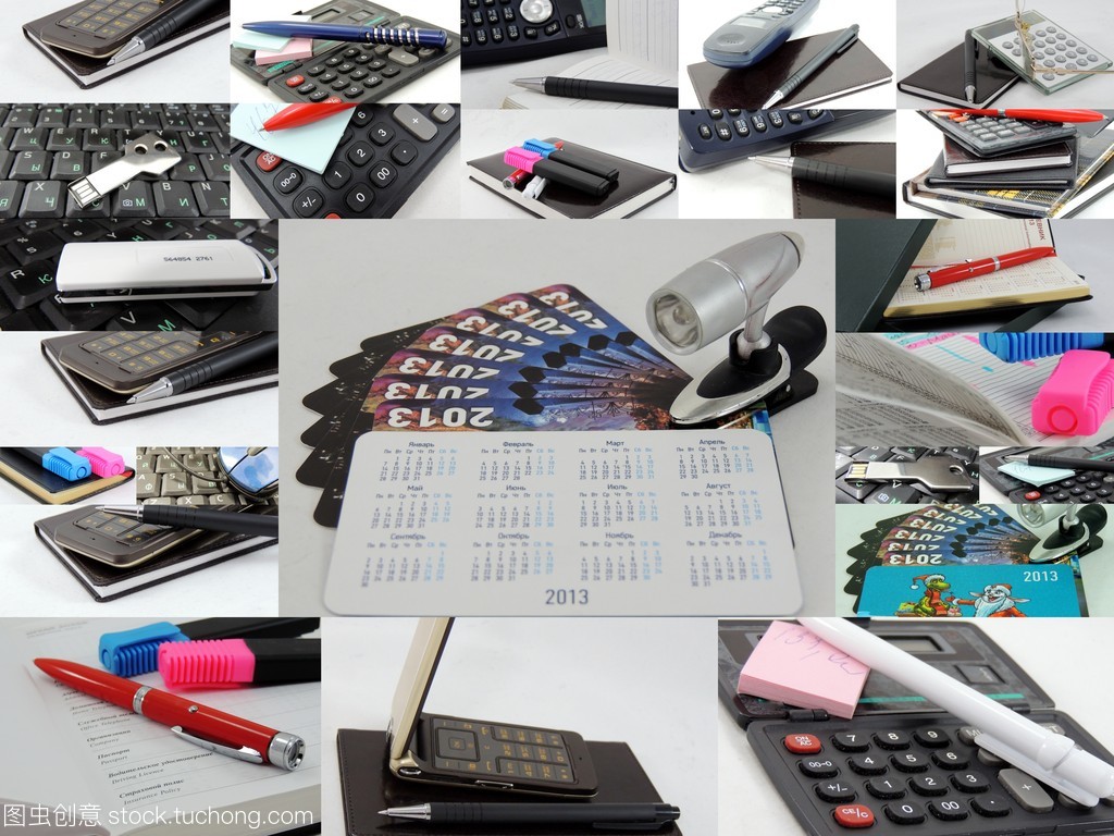 辦公用品的創意新生 從實用工具到拼貼畫藝術